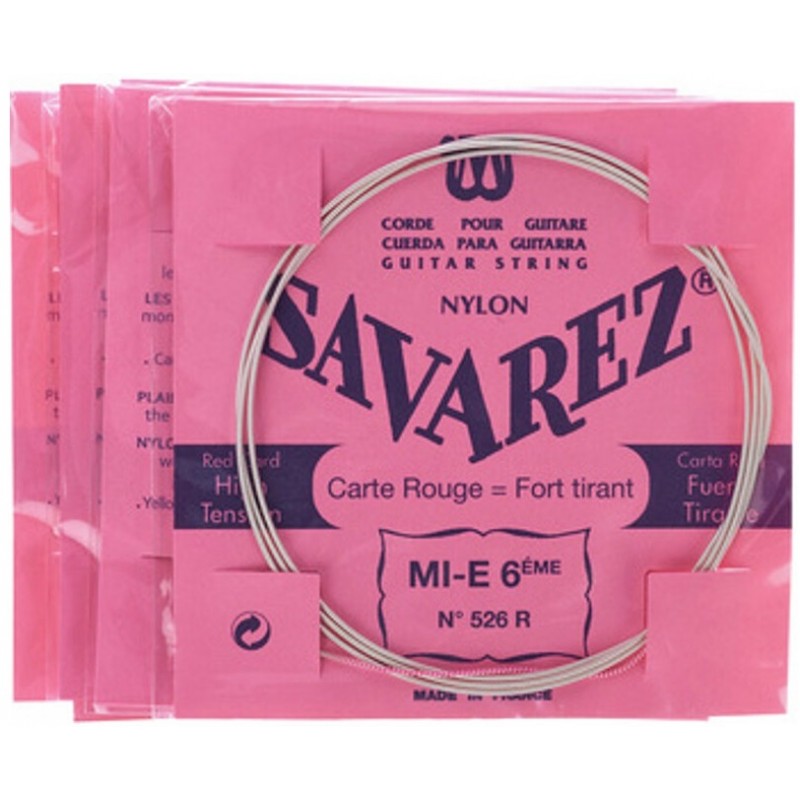 Savarez Carte Rouge SOL-3ème 523R tension forte - Pack 5