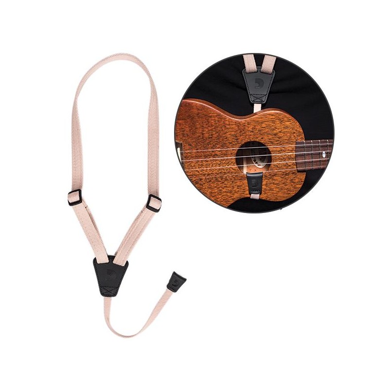 Acheter Sangle de ukulélé en Nylon sans poinçonnage, sangle de guitare  réglable, sangle de guitare ukulélé suspendue au cou