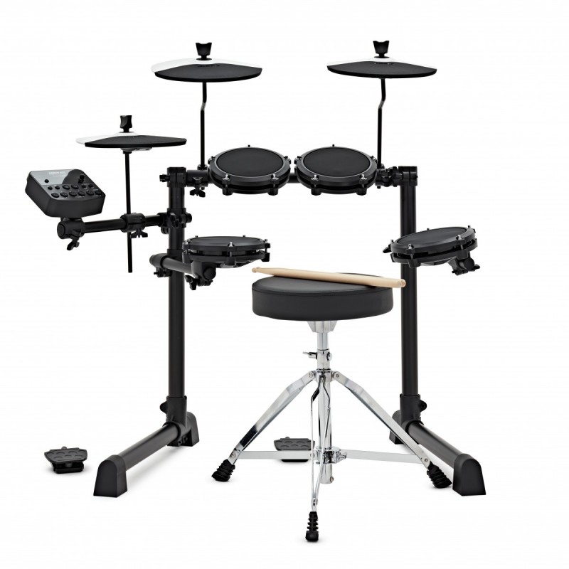 Alesis Debut Kit – Kit de batterie électronique pour enfant avec 4 pads en  peau maillée, 120 sons, 100 leçons avec siège, baguettes, clé et casque